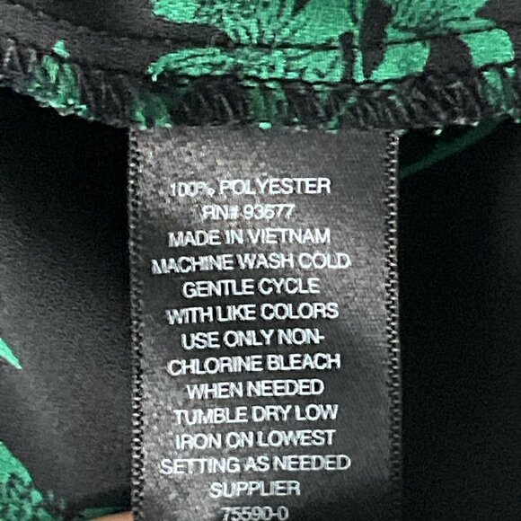 Worthington Top Womens Petite Large Dark Floral Wrap V-Neck Elegant Office‎ - Picture 10 of 14